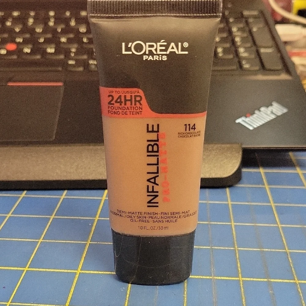 L'Oreal Infallible Pro-Matte Foundation 114 Rich Chocolate 30ml New